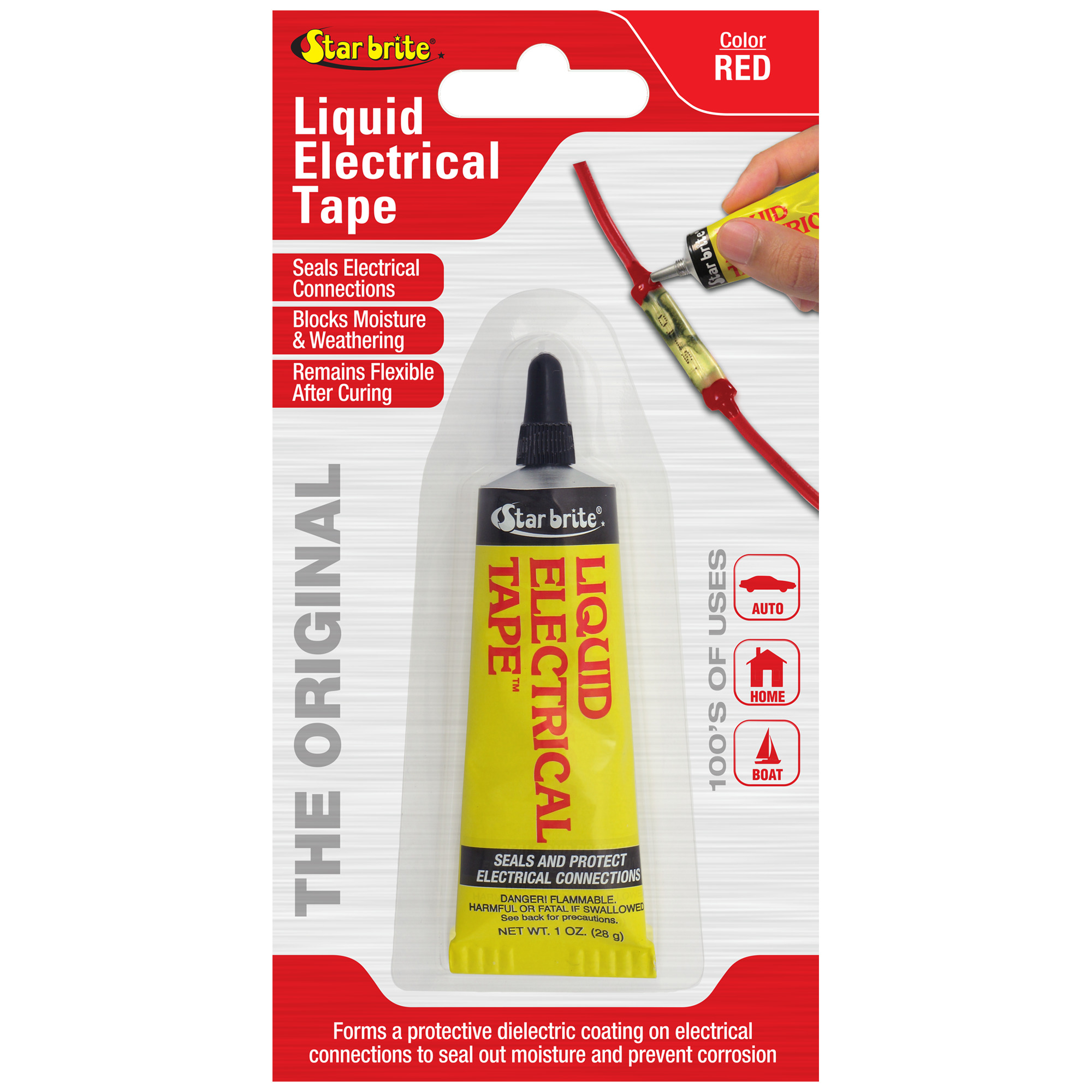 StarBrite, Liquid Electrical Tape Red 1 oz, Model# 84155